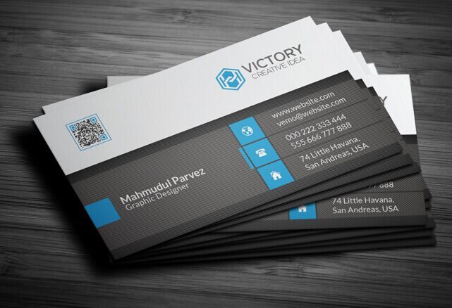 Print Ready High Resolution Corporate Business Card Template PSD